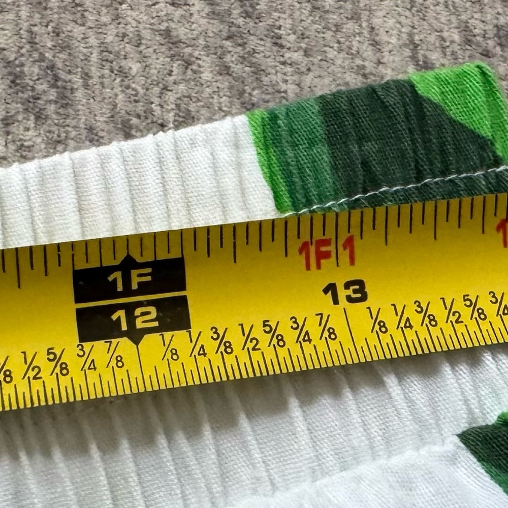 Katie Kime White Skirt with Green Leaf Print - Picture 8 of 14